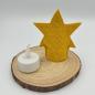 Preview: ITH-Stickdatei LED-Teelicht-Cover Stern für 10 x 10 cm Stickrahmen